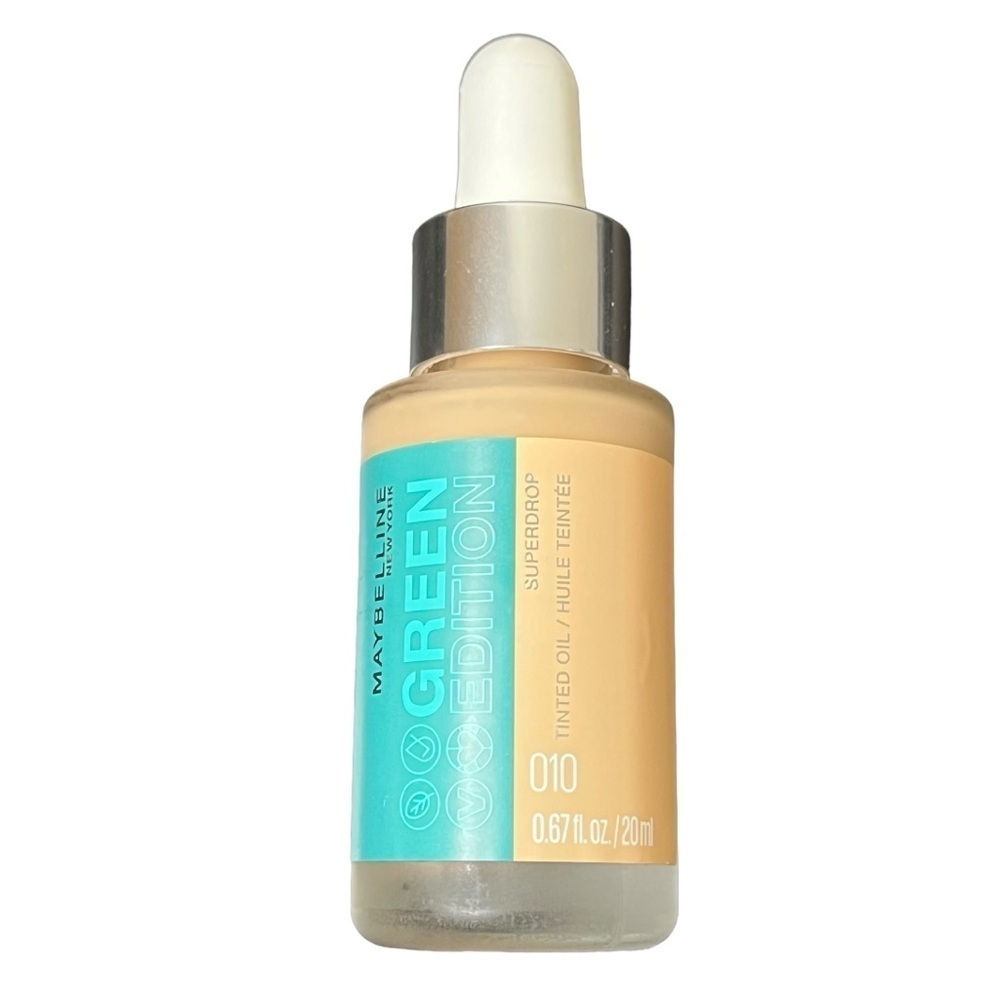 Maybelline Superdrop Tinted Oil Foundation 010 Green Edition Vegan Clean Beauty